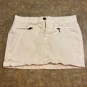Zara Basic Mini Skirt Size Medium Light Khaki